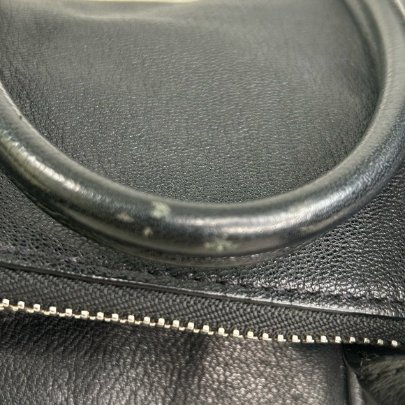 Michael Kors TIPPI Black Pebble Leather Shoulder Bag Dual Folding Zip Pockets - Picture 14 of 14